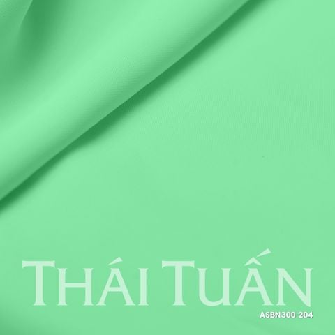 ASBN300204 Vải Lụa Hồng Ngọc Khổ Nhỏ Màu Xanh Ngọc Sáng