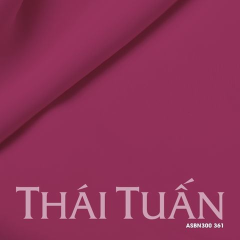 ASBN300361 Vải Lụa Hồng Ngọc Khổ Nhỏ Màu Hồng Đậm