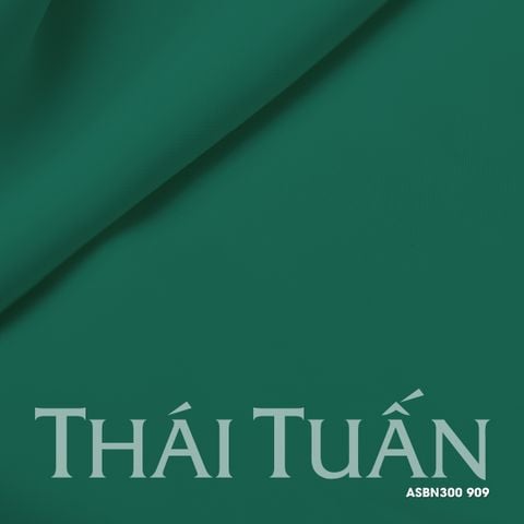 ASBN300909 Vải Lụa Hồng Ngọc Khổ Nhỏ Màu Xanh Lá Đậm