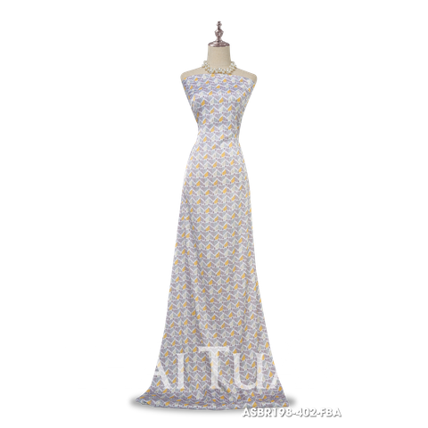 ASBR198402FBA Vải In Hoa Văn Màu Vàng 1m5 x 2m