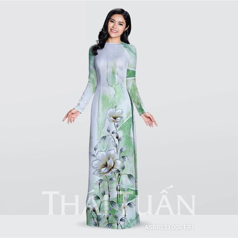 ASBR533ER1 Vải Áo Dài In Họa Tiết Kháng Khuẩn Nhiều màu Khổ 1m50 Dài 2m1