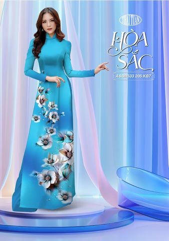 ASBR533205KB7 Vải Áo Dài Sắc Phương Nam Kháng Khuẩn Khổ 1m50 x 2m1