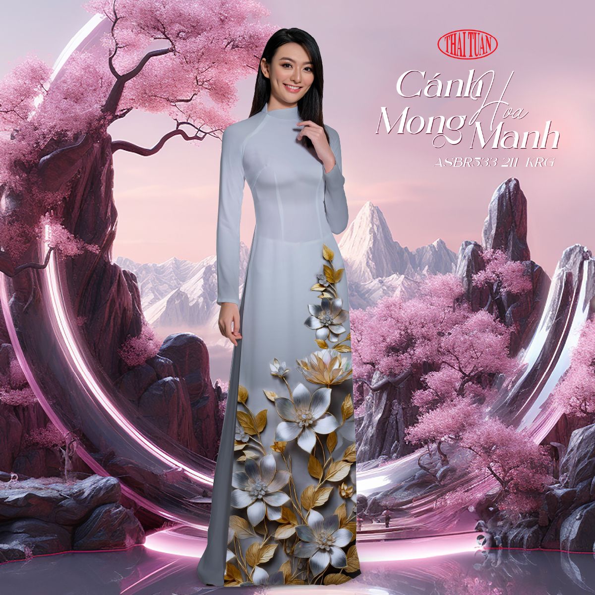 Vải Áo Dài Sắc Phương Nam Kháng Khuẩn Khổ 1m50 x 2m1 ASBR533211KRG