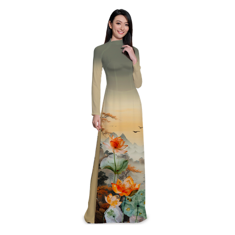 ASBR533237KRU Vải Áo Dài Sắc Phương Nam Kháng Khuẩn Khổ 1m50 x 2m1