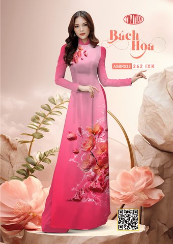 ASBR533262IXK Vải Áo Dài Sắc Phương Nam Kháng Khuẩn Màu Hồng Khổ 1m50 x 2m1