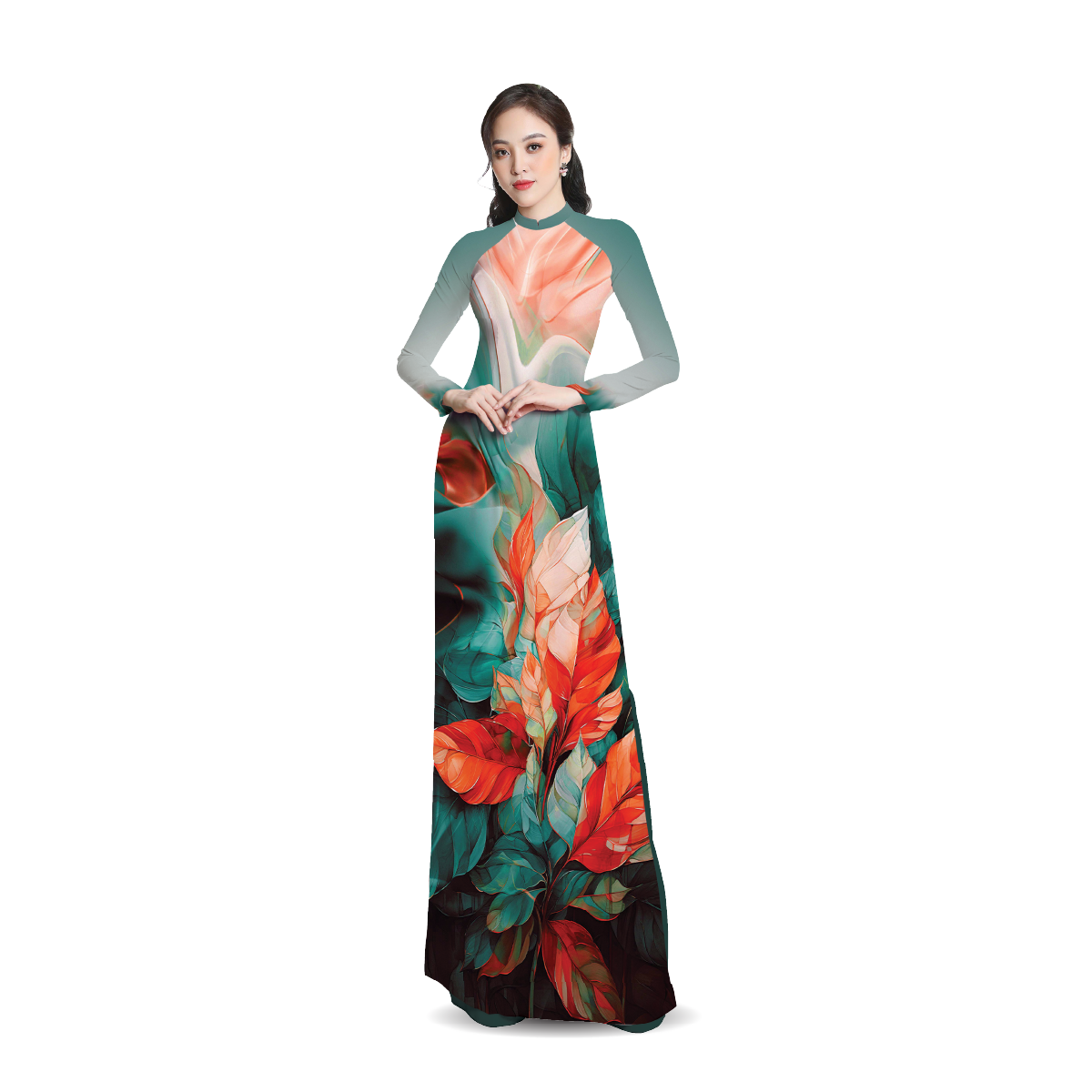 ASBR533342KHC Vải Áo Dài Sắc Phương Nam Kháng Khuẩn Khổ 1m50 x 2m1