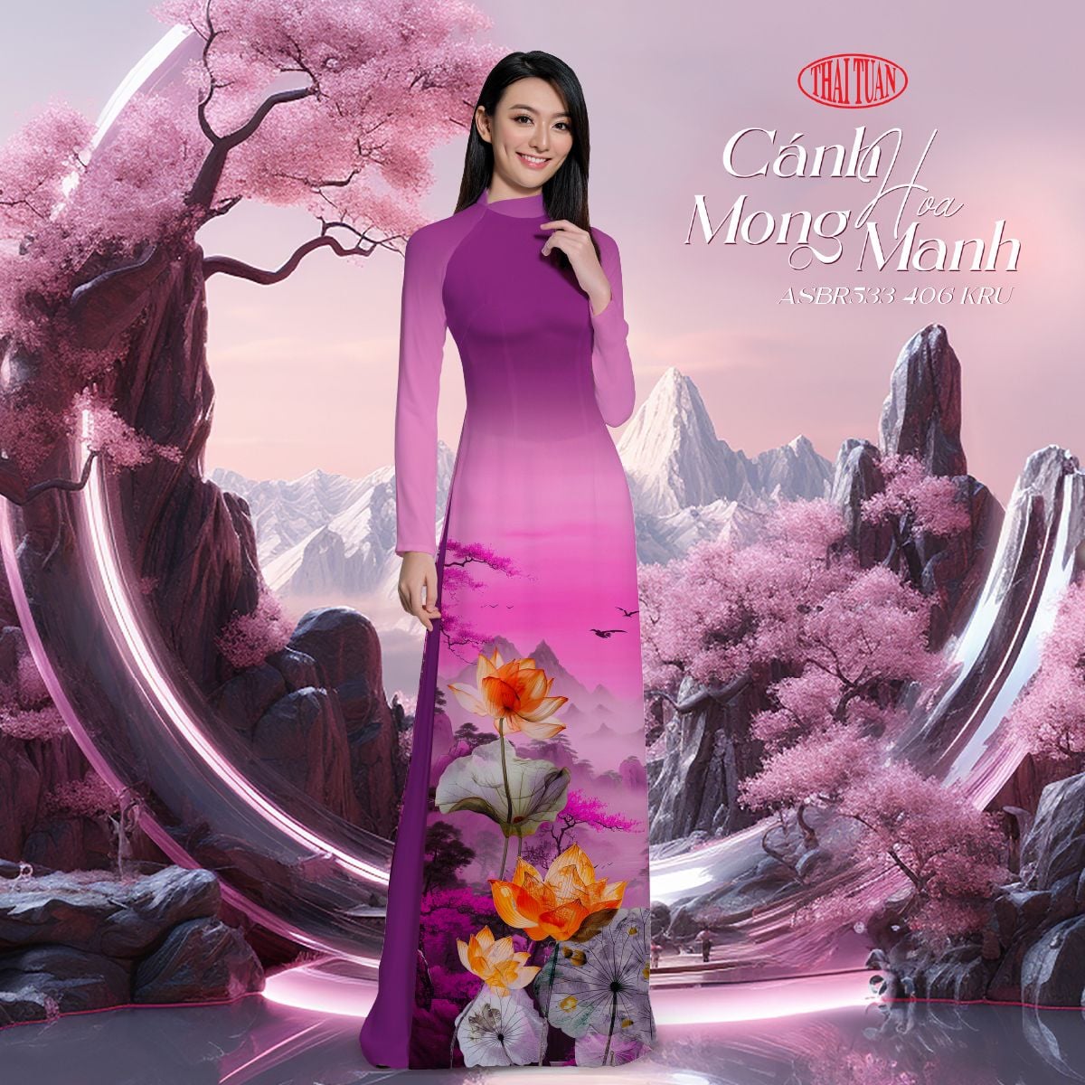 Vải Áo Dài Sắc Phương Nam Kháng Khuẩn Khổ 1m50 x 2m1 ASBR533406KRU