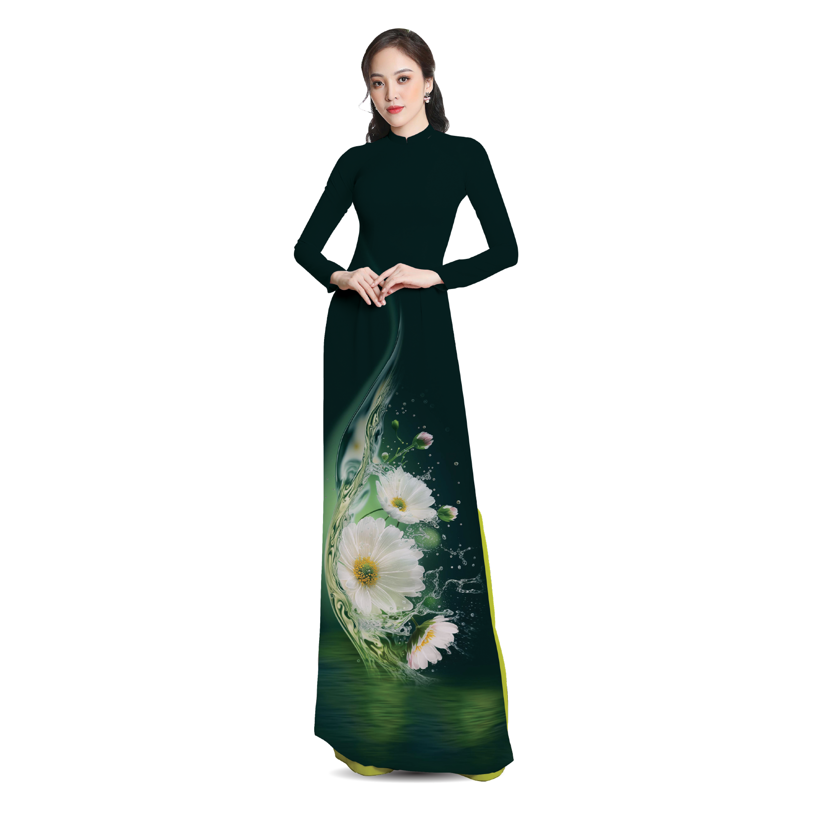 ASBR533657IXL Vải Áo Dài Sắc Phương Nam Kháng Khuẩn Màu Xanh Khổ 1m50 x 2m1