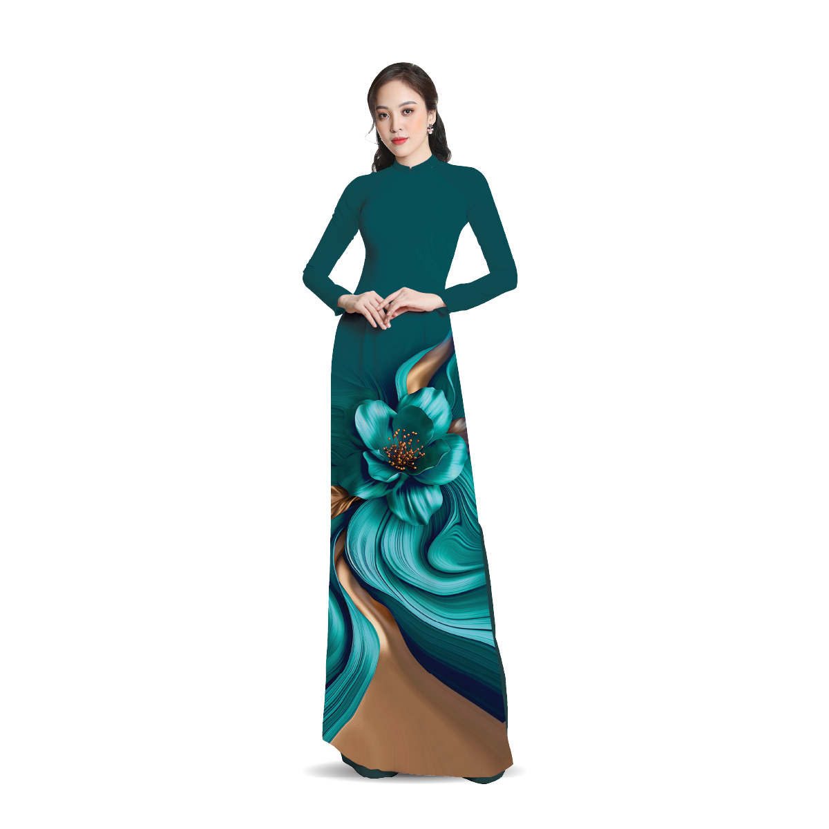 ASBR533757KHK Vải Áo Dài Sắc Phương Nam Kháng Khuẩn Khổ 1m50 x 2m1