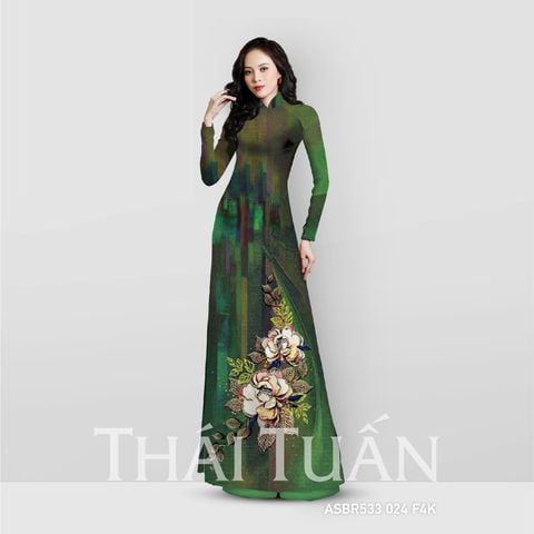 Vải Áo Dài In Họa Tiết Kháng Khuẩn Khổ 1m50 x Dài 2m1 ASBR533024DF4K
