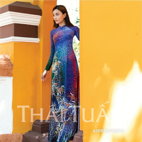 Vải Áo Dài In Họa Tiết Kháng Khuẩn Khổ 1m50 Dài 2m1 ASBR533083F4I