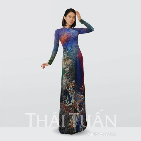Vải Áo Dài In Họa Tiết Kháng Khuẩn Khổ 1m50 Dài 2m1 ASBR533083F4I