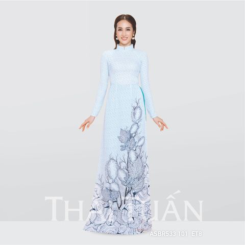 ASBR533ET8 Vải Áo Dài In Họa Tiết Kháng Khuẩn Nhiều Màu Khổ 1m50 x 2m1