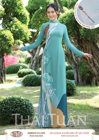 ASBR533-EFG | Vải Áo Dài In Sắc Phương Nam Kháng Khuẩn (Nhiều Màu) Khổ 1m50 x 2m1