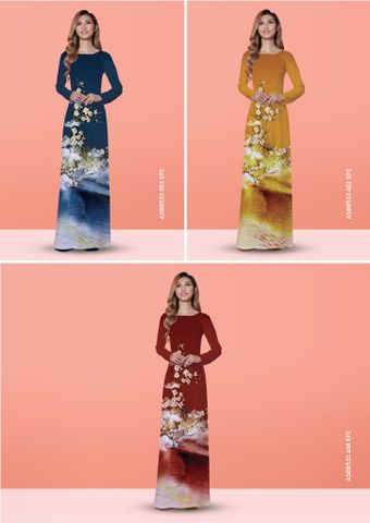 ASBR533-EFC | Vải Áo Dài In Họa Tiết Kháng Khuẩn (Nhiều Màu) Khổ 1m50 x 2m1