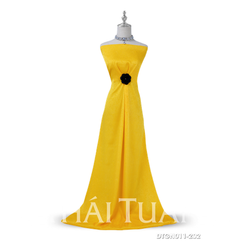 Gấm Ngọc Hoa Màu Vàng Khổ 1m15 x 2m3 DTGN011202