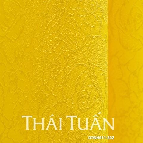 Gấm Ngọc Hoa Màu Vàng Khổ 1m15 x 2m3 DTGN011202