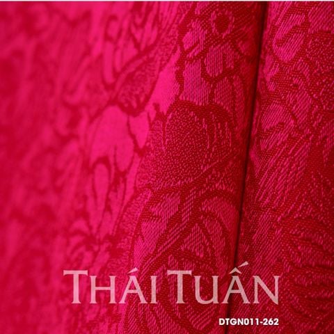 DTGN011262 Gấm Ngọc Hoa Màu Hồng Khổ 1m15 x 2m3