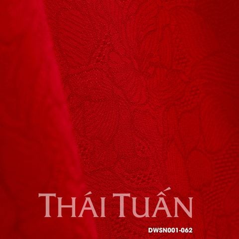 Gấm Ý Hoa Màu Đỏ Ánh Hồng 1m15 Dài 2m2 DWSN001062