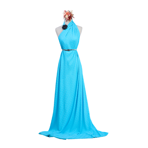 DWXN001005 Vải Gấm Nguyệt Quế Màu Xanh Sang Trọng 1m15 x 2m5