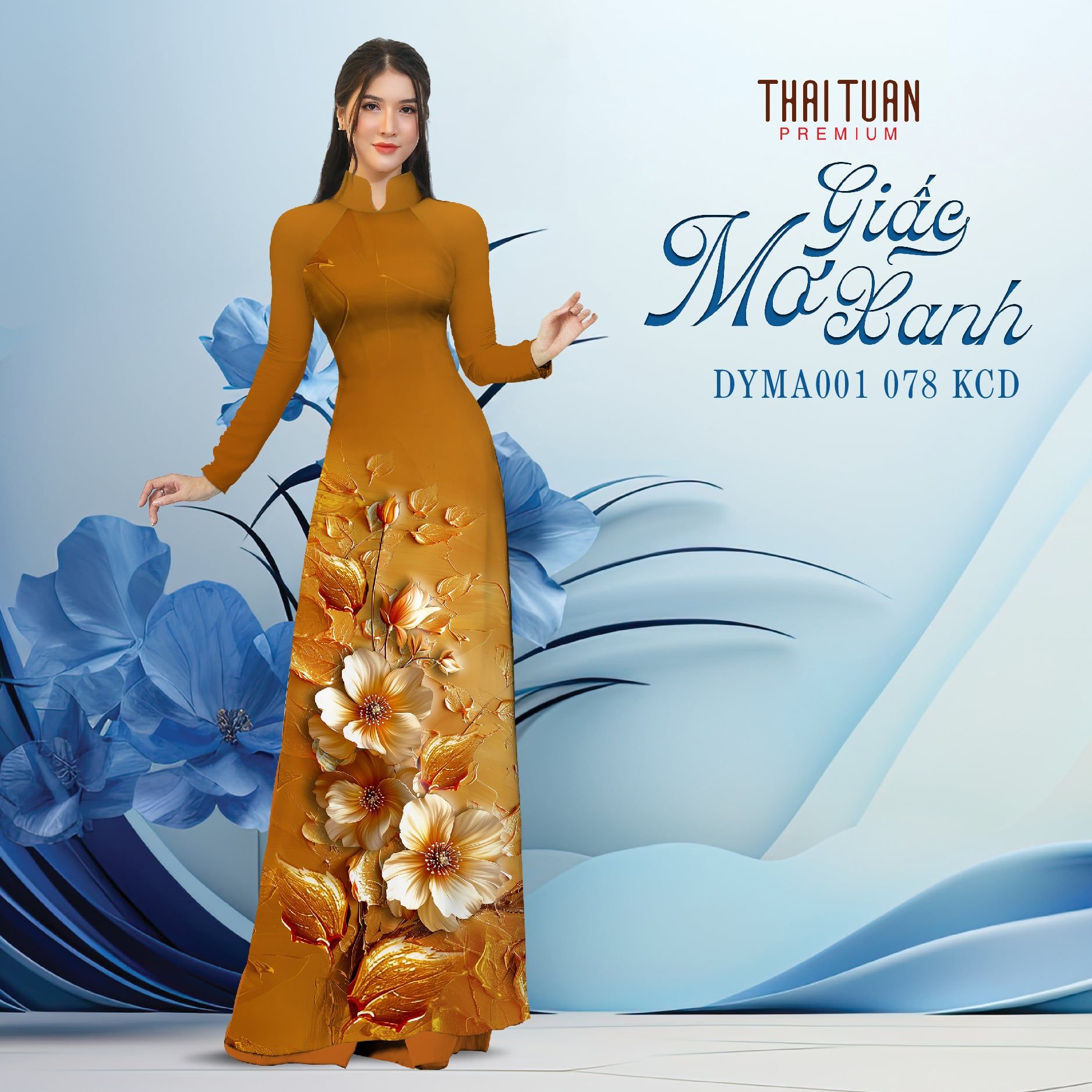 Vải Áo Dài Kim Tuyến Cao Cấp Khổ 1m50 x Dài 2m3 DYMA001078KCD