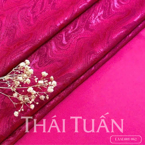 Vải Gấm Đan Thủy Co Giãn Màu Hồng Khổ 1m5 x 2m EAAL001062