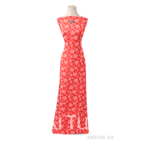 Vải Gấm Hoa Màu Trắng 1m15 x 2m5 ECSN001043