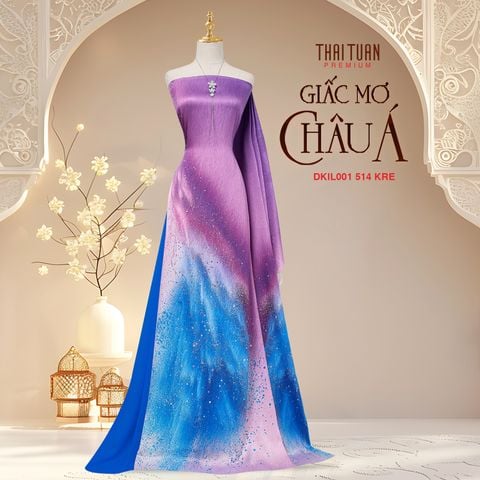 Vải Áo Dài Kim Tuyến Cao Cấp Khổ 1m50 x Dài 2m3