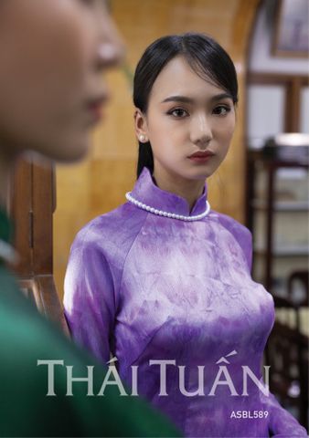 Vải Wash Ánh Diamond Màu Tím Khổ 1m50 Dài 1m1 ASBL589W30