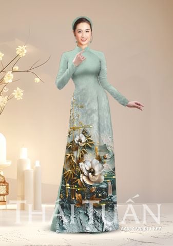 Vải Áo Dài Satin Hương Thơm Kháng Khuẩn Khổ 1m50 x Dài 2m3 (Satin và Đính Đá)