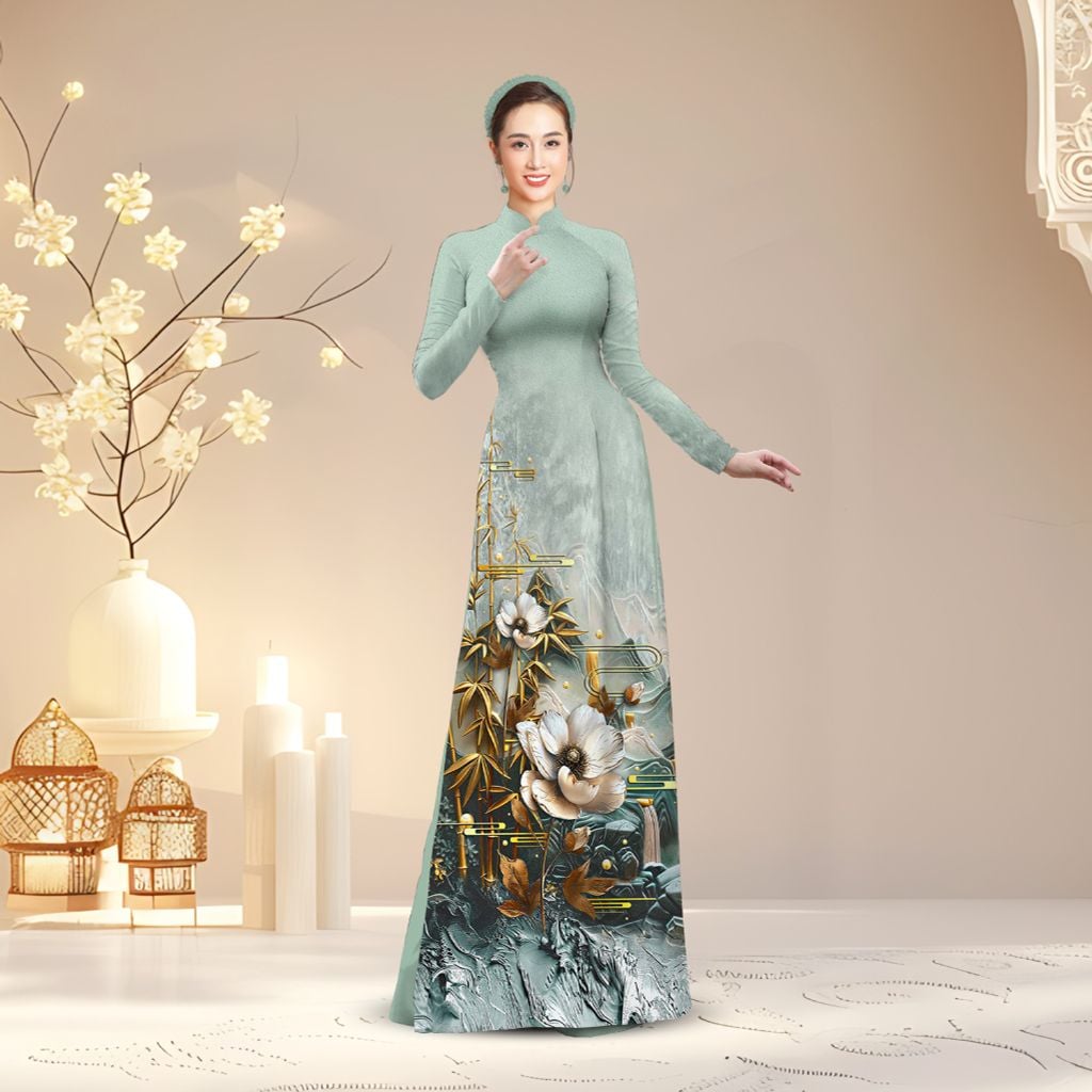 Vải Áo Dài Satin Hương Thơm Kháng Khuẩn Khổ 1mx2m3 ASBA720011DKP