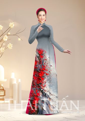 Vải Áo Dài Satin Đính Đá Hương Thơm Kháng Khuẩn Khổ 1m50 x Dài 2m3