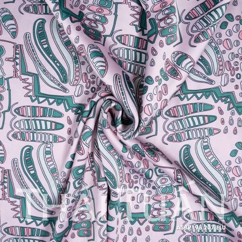 Vải In Họa Tiết Hoa Văn Màu Sắc Khổ 1m5 x 2m ASBR198207ELU