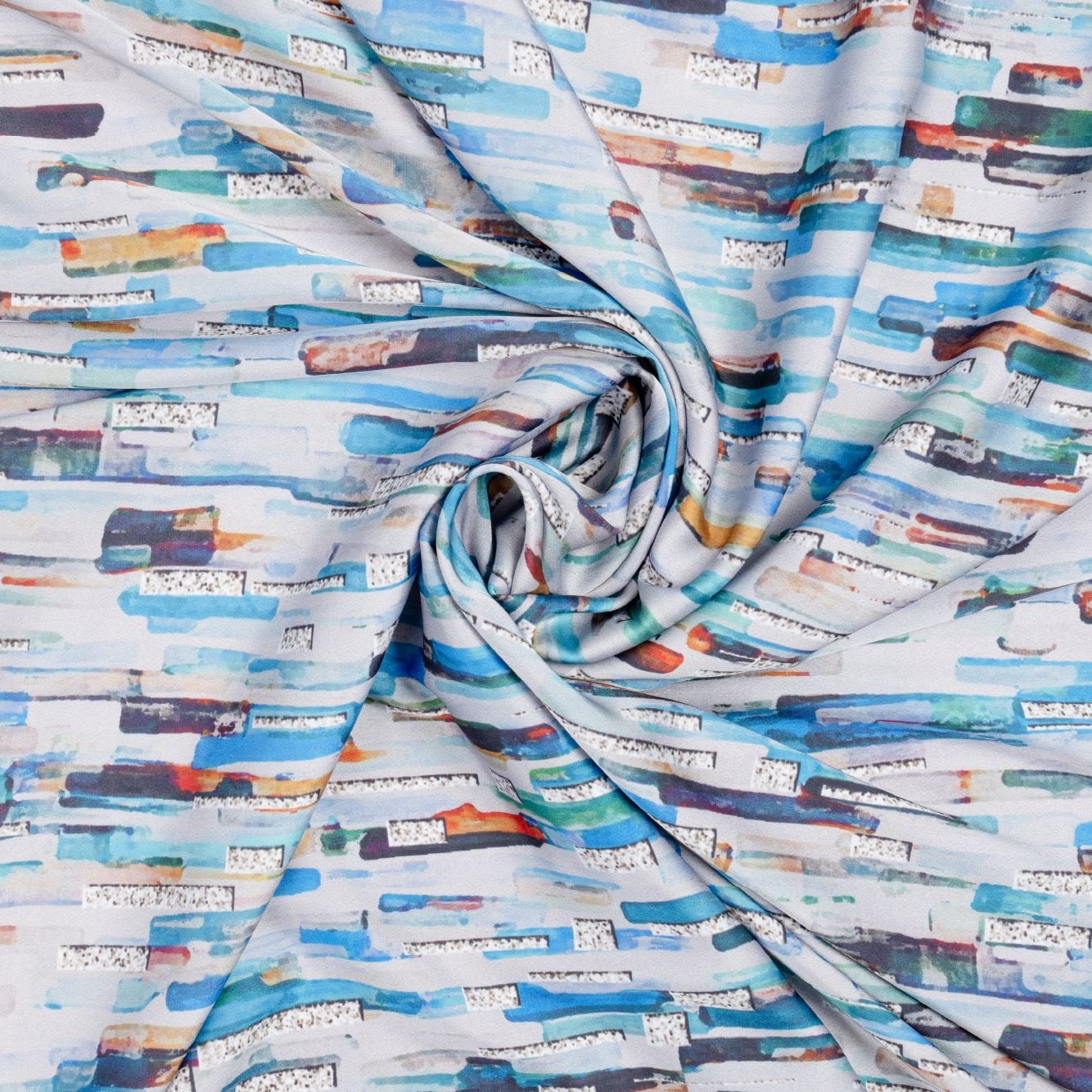 Vải In Hoa Văn Hoa Lá Màu Xanh Trắng Khổ 1m5 x 2m ASBR198311FBE