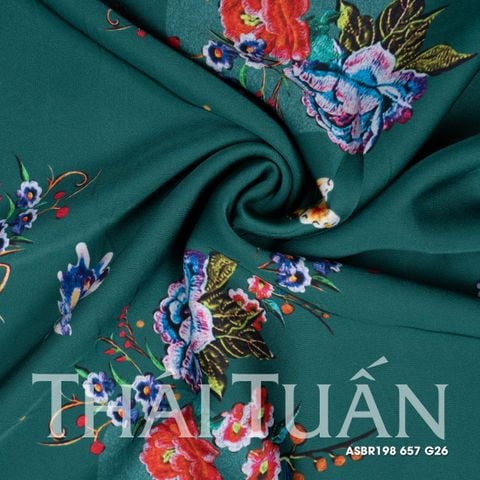 Vải In Họa Tiết Hoa Văn Màu Sắc Khổ 1m5 x 2m ASBR198657G26