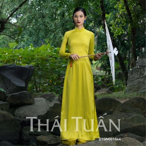 DYQN001044 Vải Gấm Cát Vân Họa Tiết Màu Vàng Khổ 1m15 x 2m5