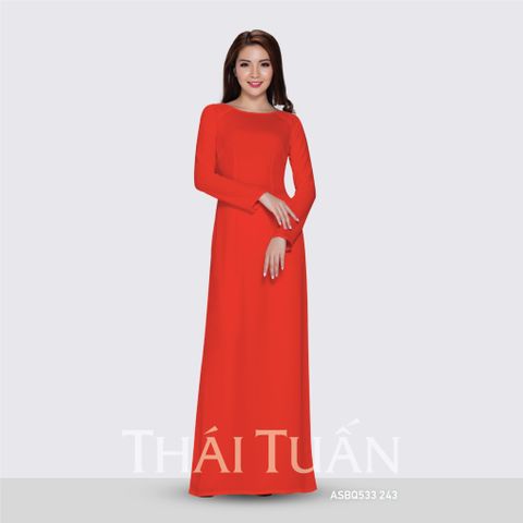 ASBQ533-243 | Vải Quần Trơn Thạch Anh Màu Cam (Khổ 1 Mét 50, Dài 1 Mét 2)