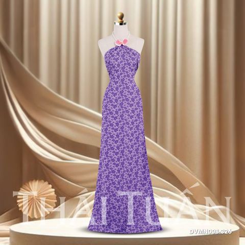 Vải Gấm Lam Ngọc Màu Tím Khổ 1m15 x 2m5 DVMN008326