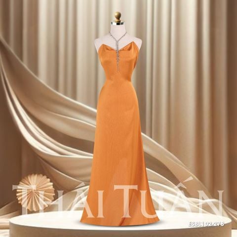 vải Lụa Trơn Ánh Kim Màu Vàng Đồng Khổ 1m50 x 1m5 ESBL102278