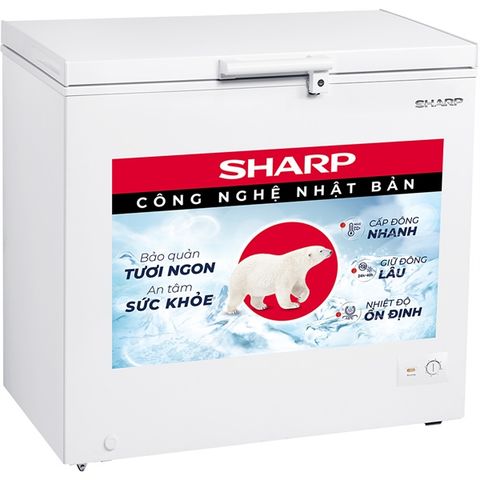 Tủ đông SHARP FJ-C200V-WH 1 chế độ 200lit