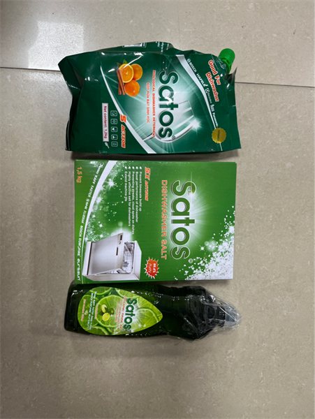Combo bột Satos 1.2kg + Muối Satos 1.5kg + Bóng Satos 500ml