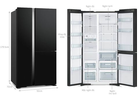 Tủ lạnh Hitachi 590lit R-M800PGV0 GBK