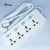 Ổ cắm đa năng 4 lỗ, 2 chấu, 4 công tắc GONEO GNVN-N3040-50 5met