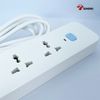 Ổ cắm đa năng 5 lỗ, 2 chấu, 1 công tắc GONEO GNVN-N1050-50 5met