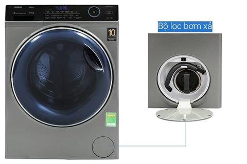 Máy giặt AQUA AQD-A1200H.PS cửa ngang 12kg