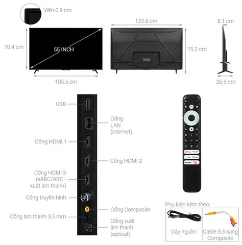 Tivi FFALCON 55U62 Google tv