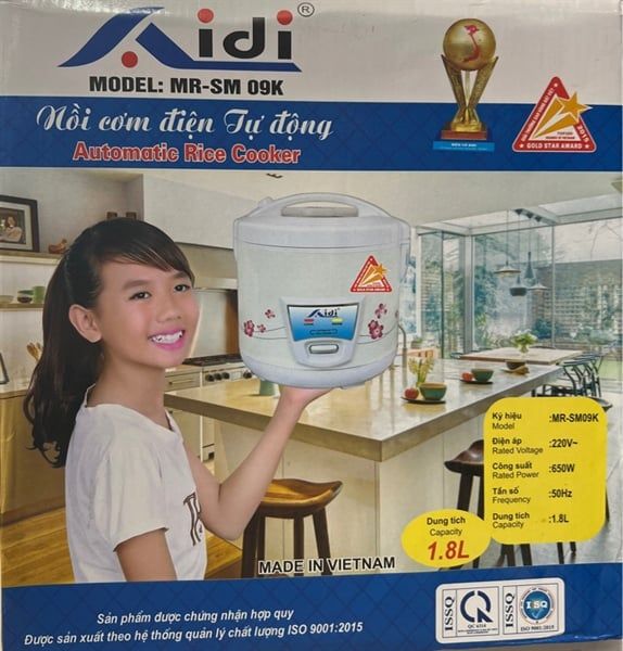 Nồi cơm điện Aidi MR-SM09K 1.8 lít