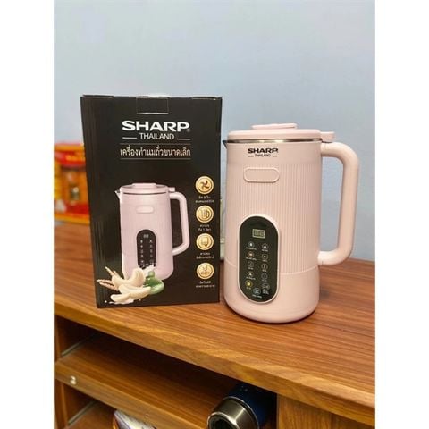 Máy xay sữa hạt Sharp KS010 hồng nhỏ