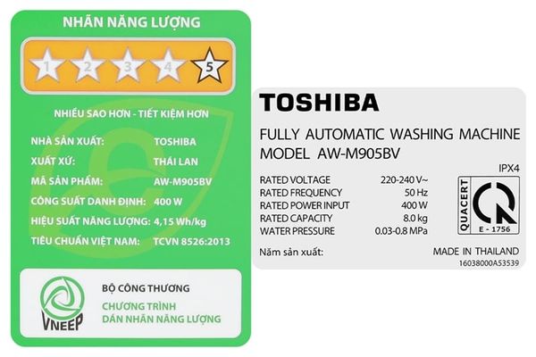 Máy giặt Toshiba AW-M905BV(MK) 8kg