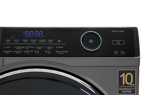 Máy giặt AQUA AQD-A1200H.PS cửa ngang 12kg